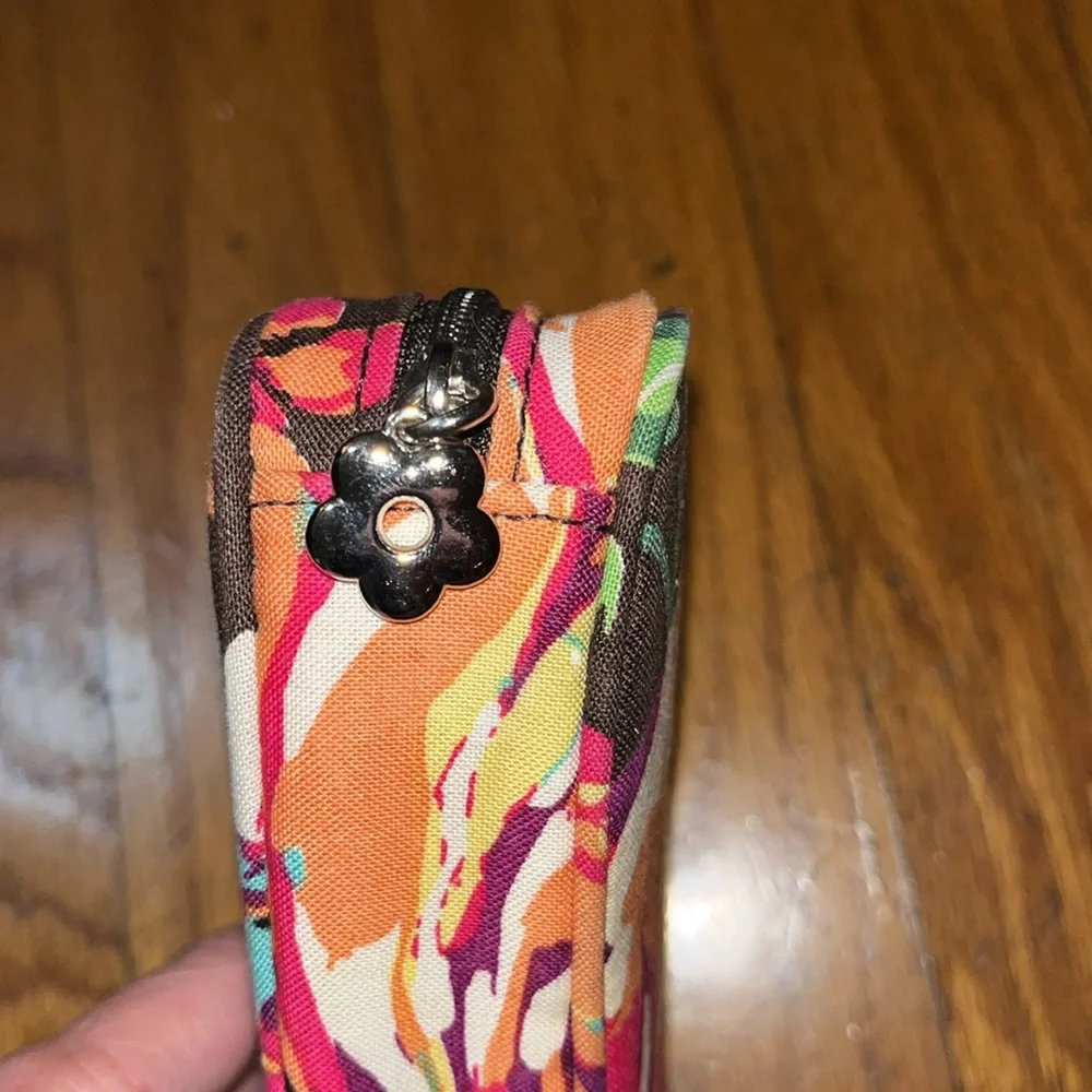 Vera Bradley Floral Patterned Zippered Reading Glasses Eyeglasses Case Accessory